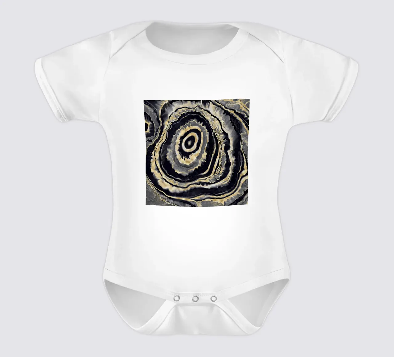 Texture agata 06 body neonato maniche corte da Gemstone Textures