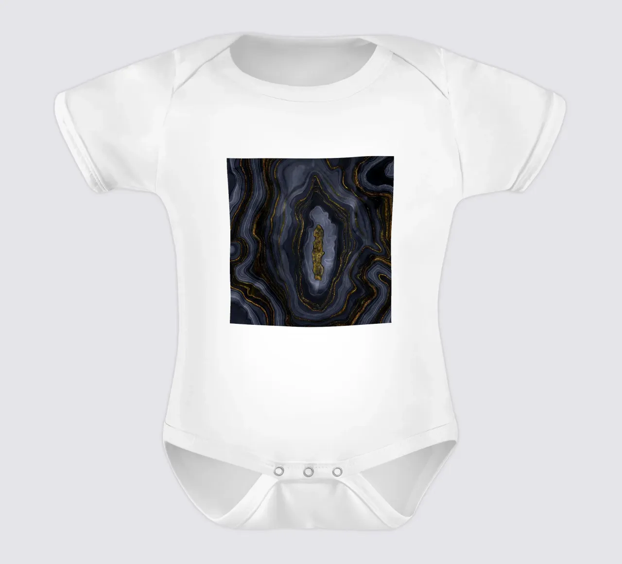 Texture agata 09 body neonato maniche corte da Gemstone Textures
