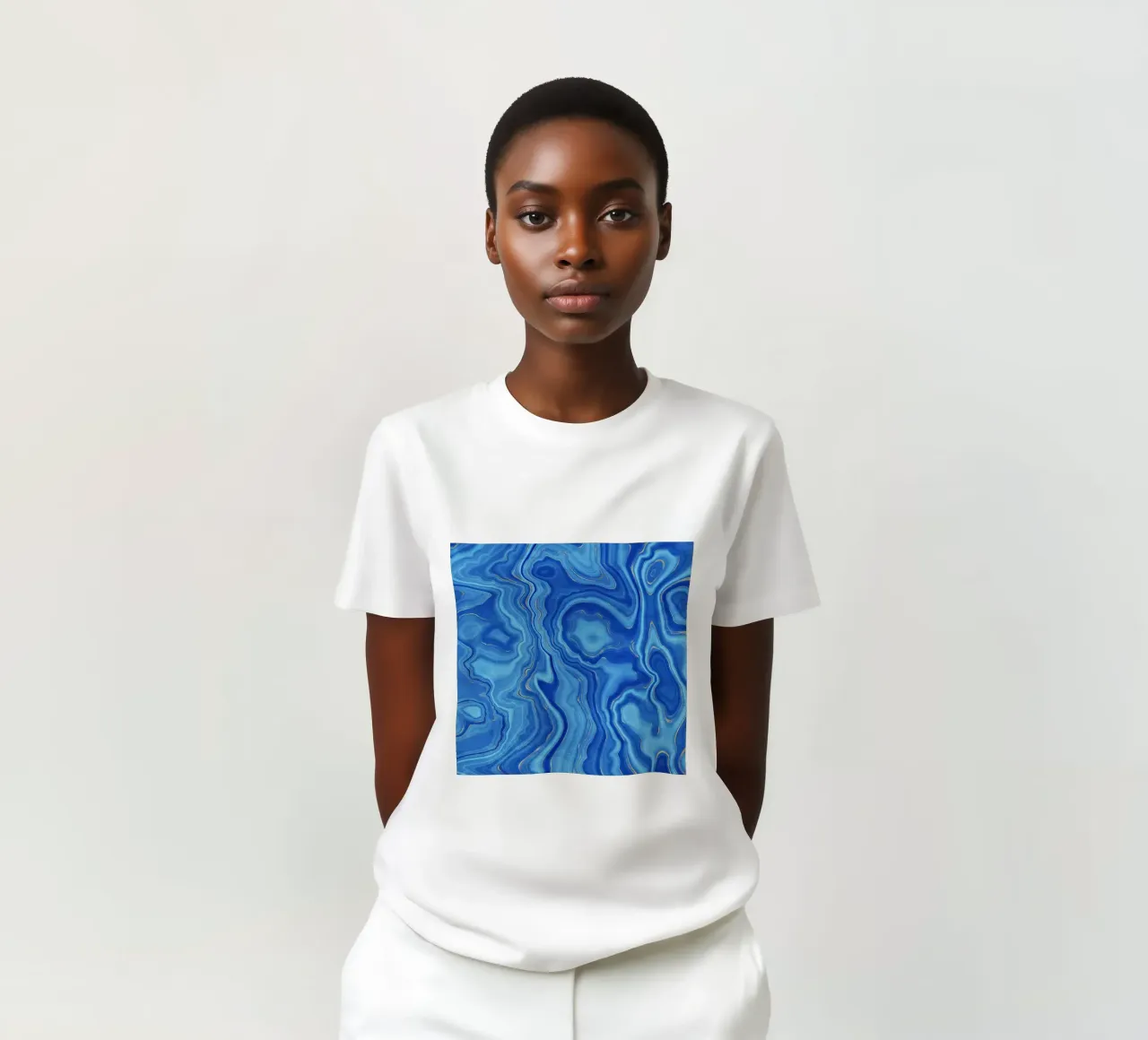Texture agata blu 01 t-shirt da Gemstone Textures