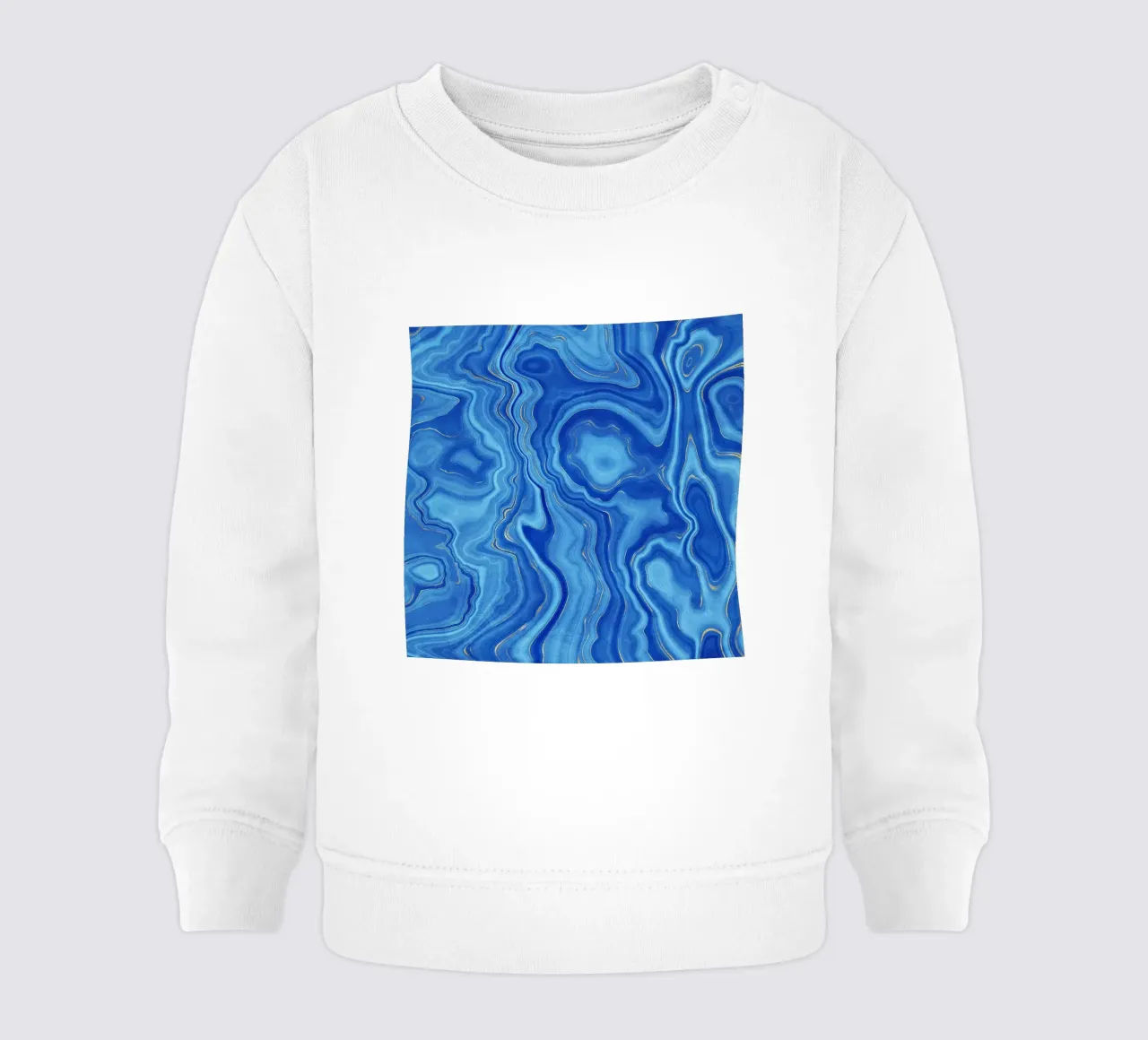 Texture agata blu 01 felpa neonato da Gemstone Textures