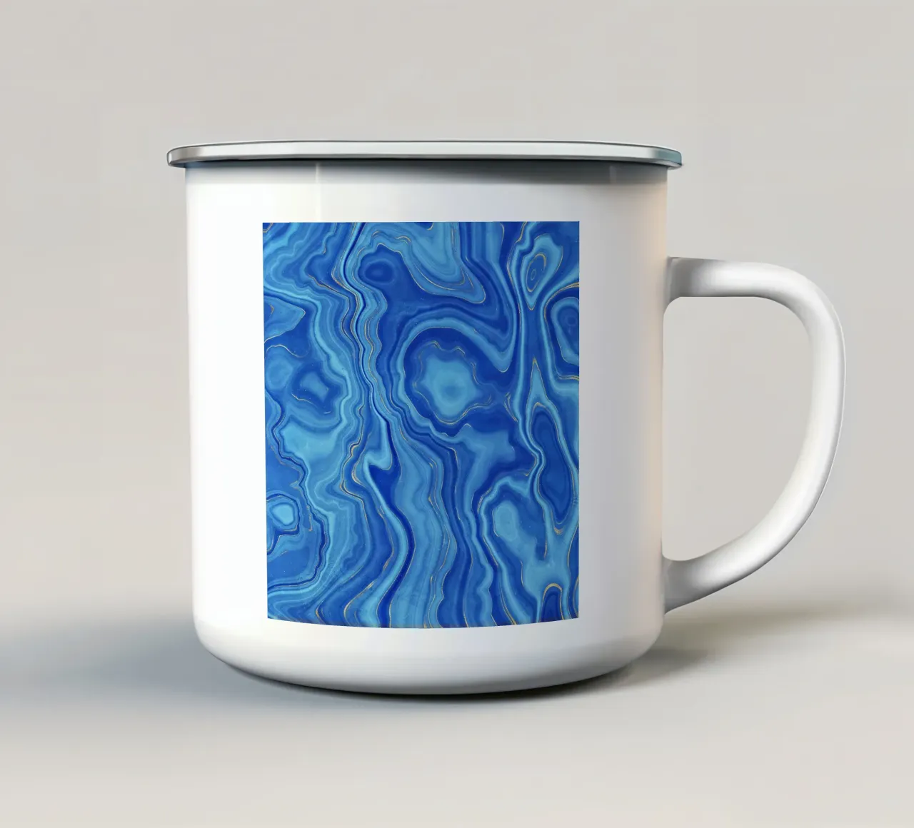Texture agata blu 01 tazza in smalto da Gemstone Textures