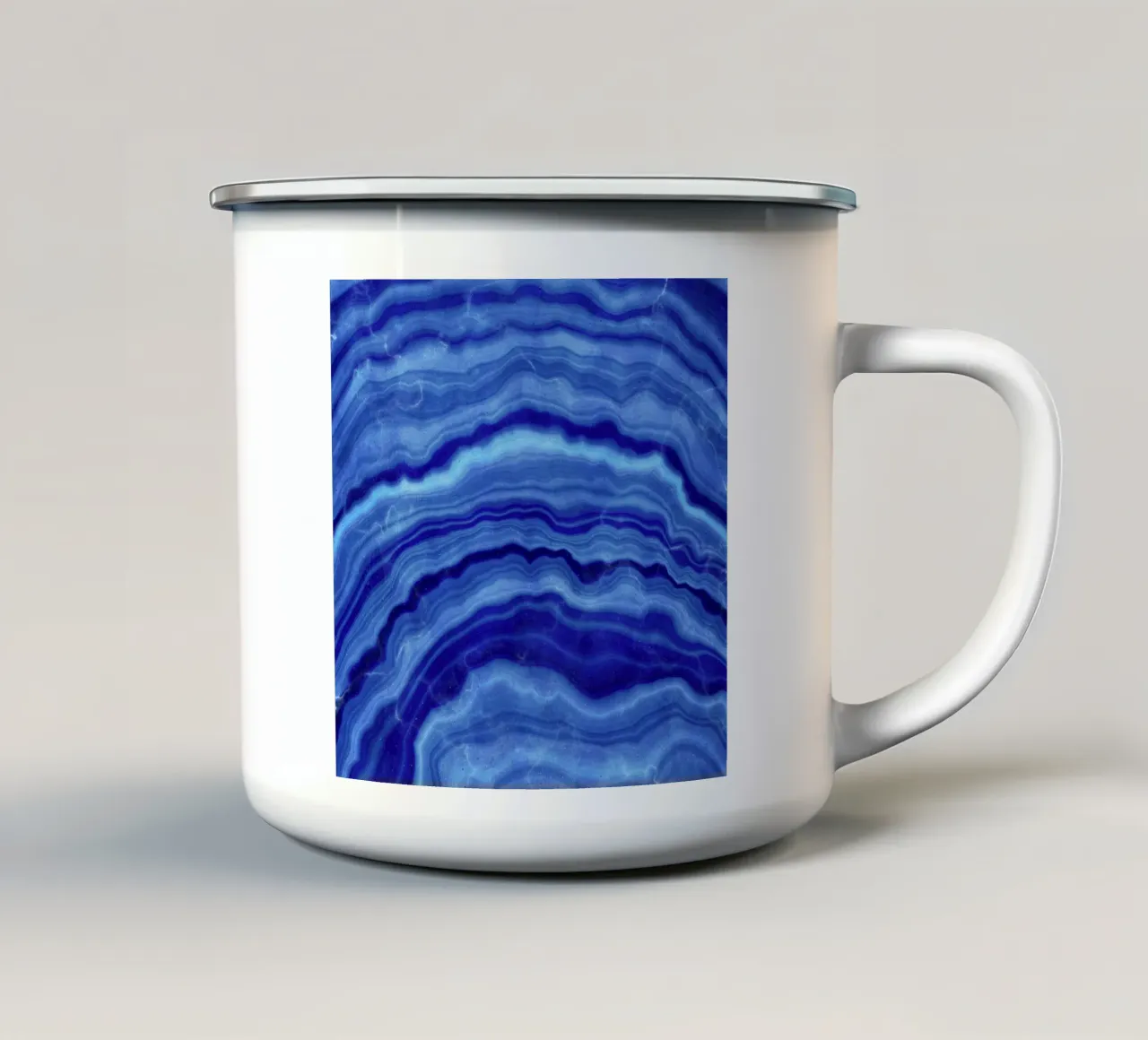 Texture agata blu 02 tazza in smalto da Gemstone Textures