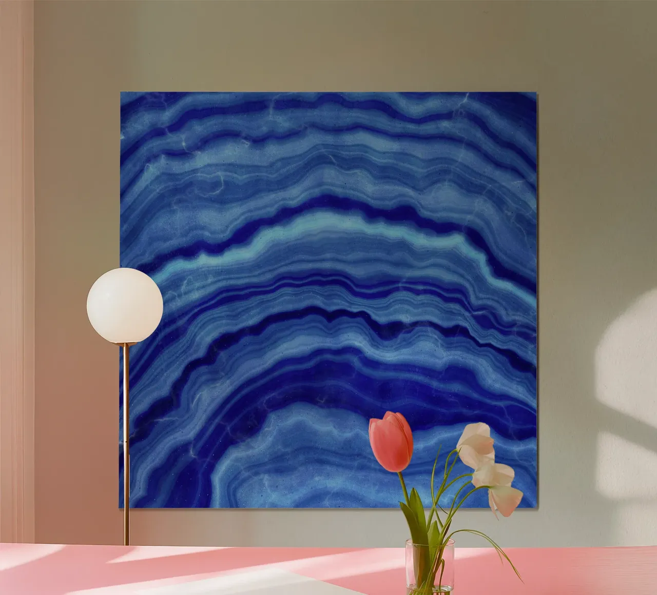 Texture agata blu 02 poster da Gemstone Textures