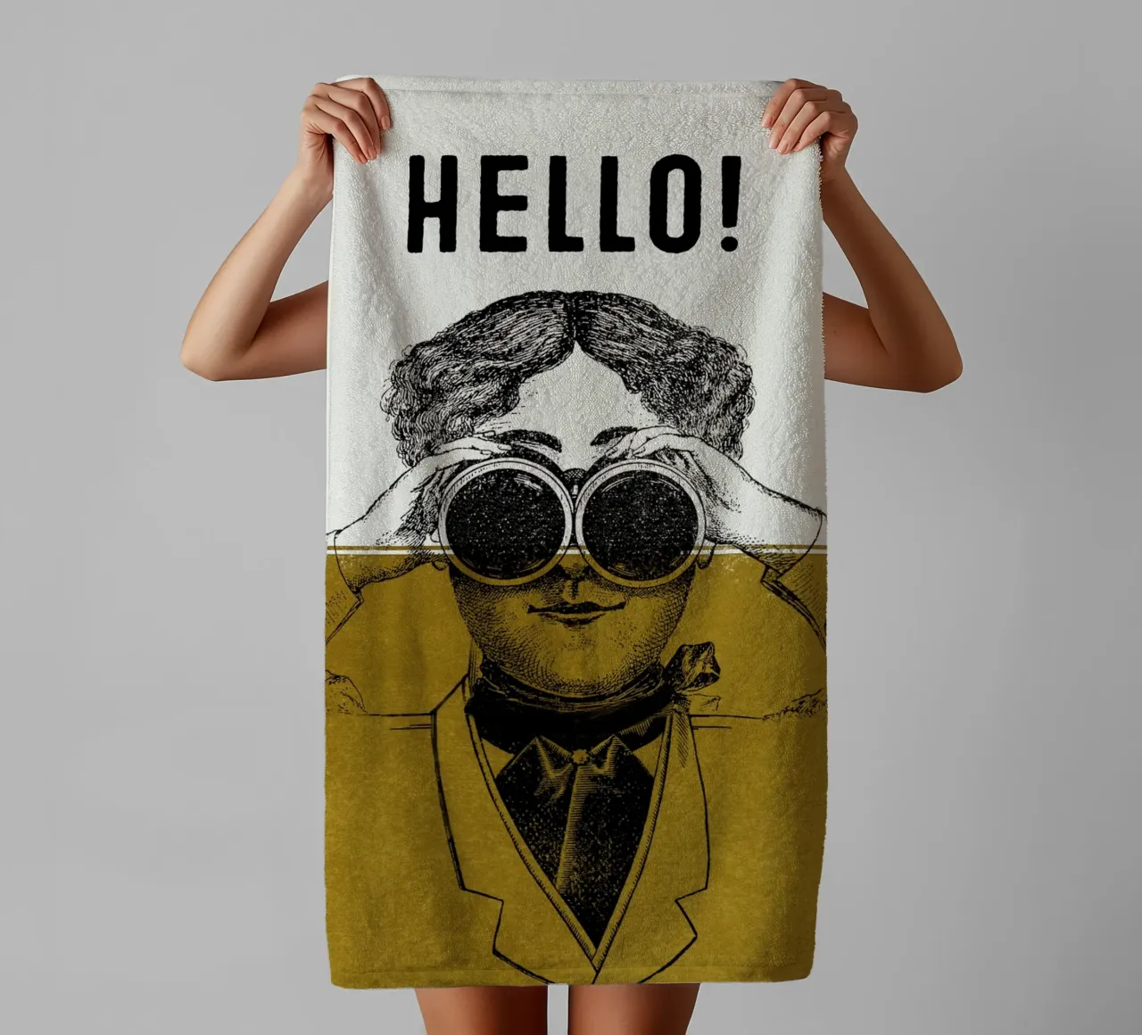 Hello badhanddoek van lazydaypaper