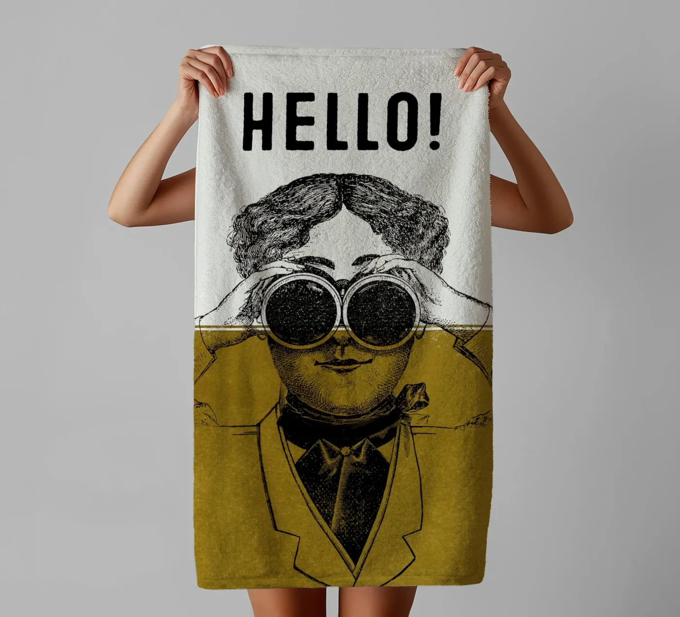 Hello badhanddoek van lazydaypaper