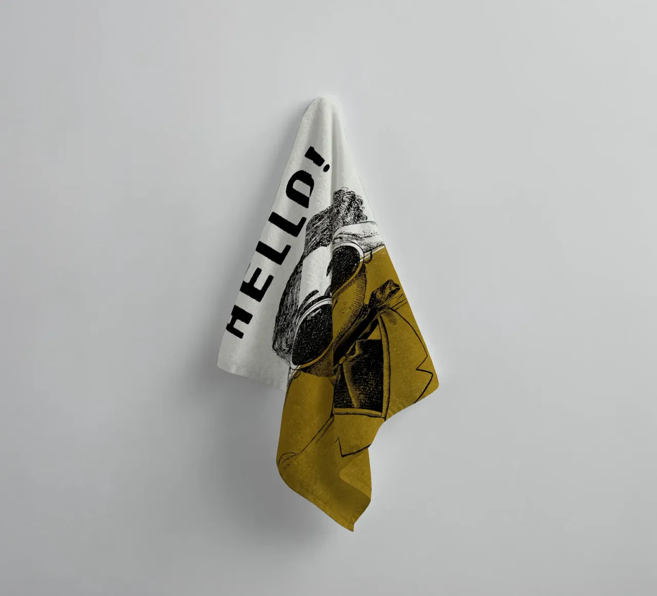 Hello badhanddoek van lazydaypaper