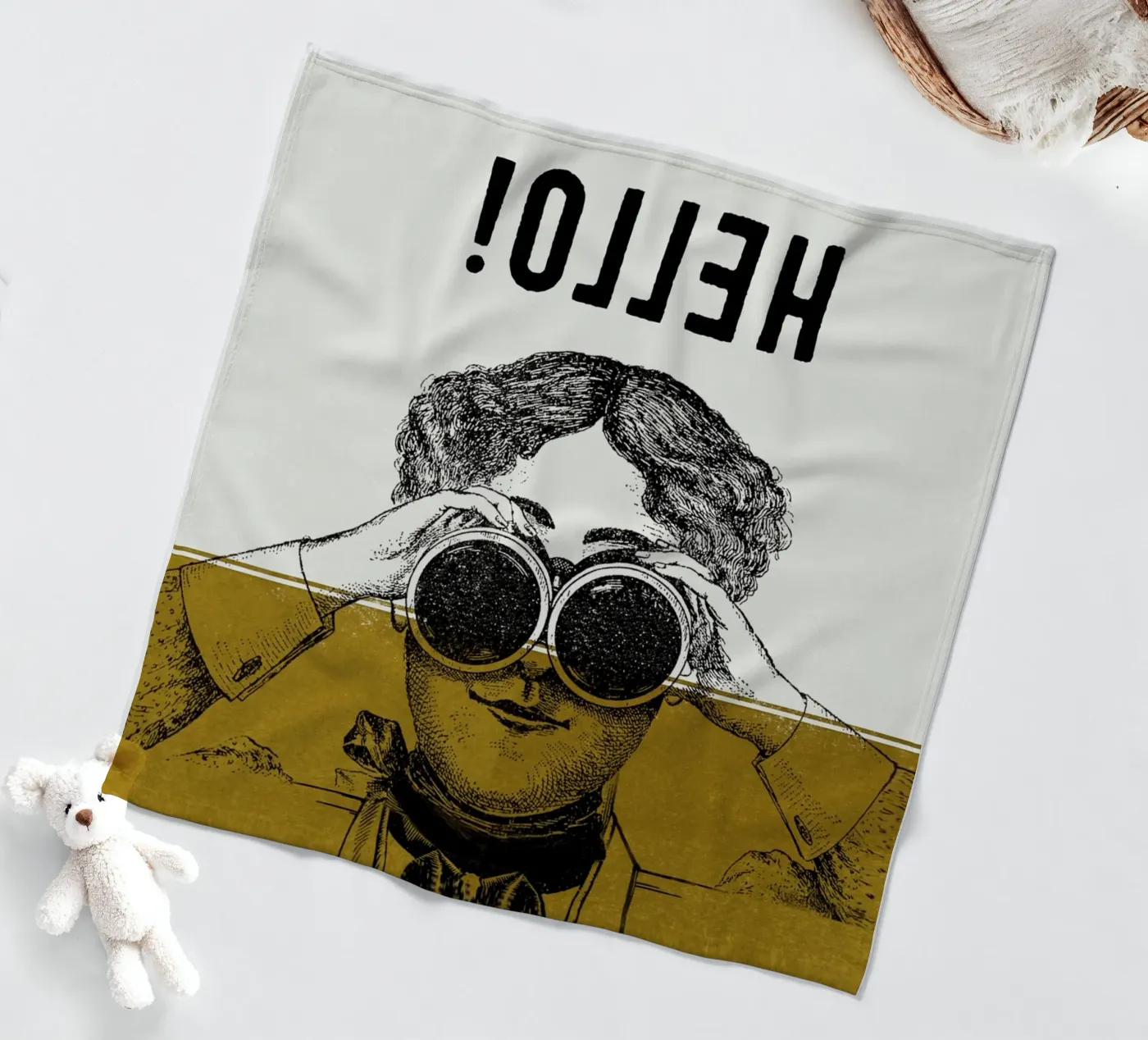 Hello fleecedeken van lazydaypaper