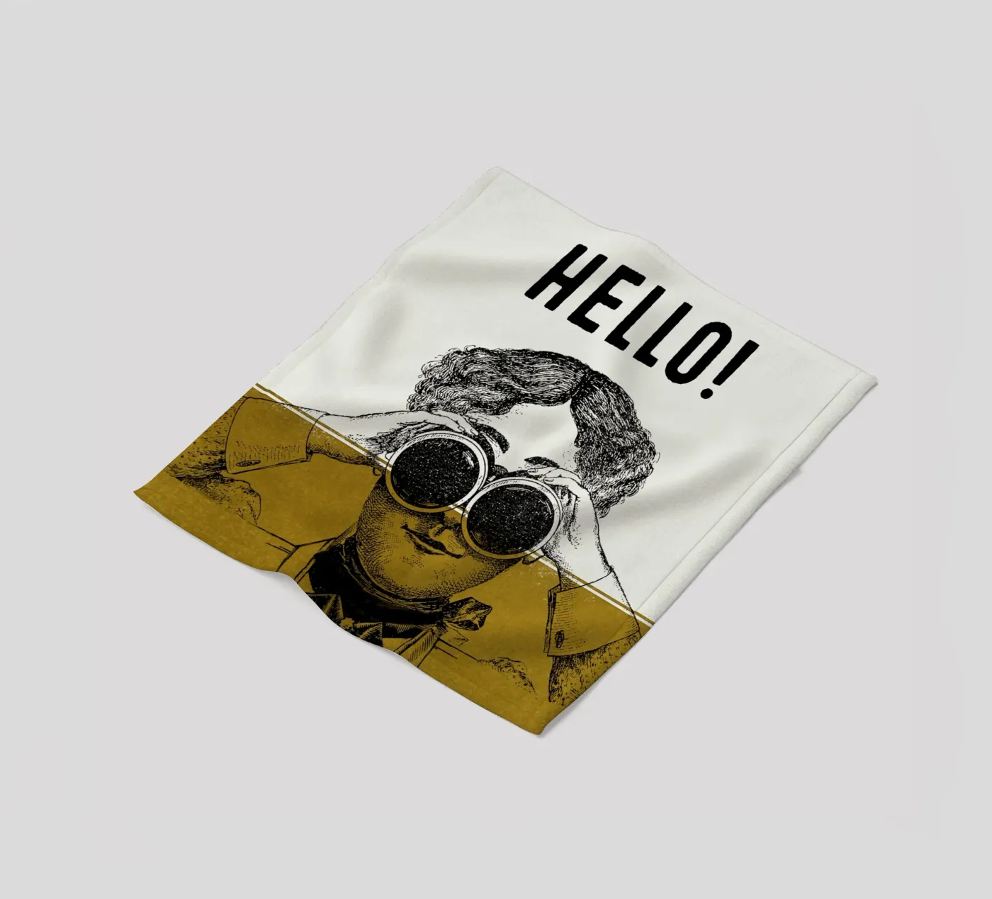 Hello coperta in pile da lazydaypaper
