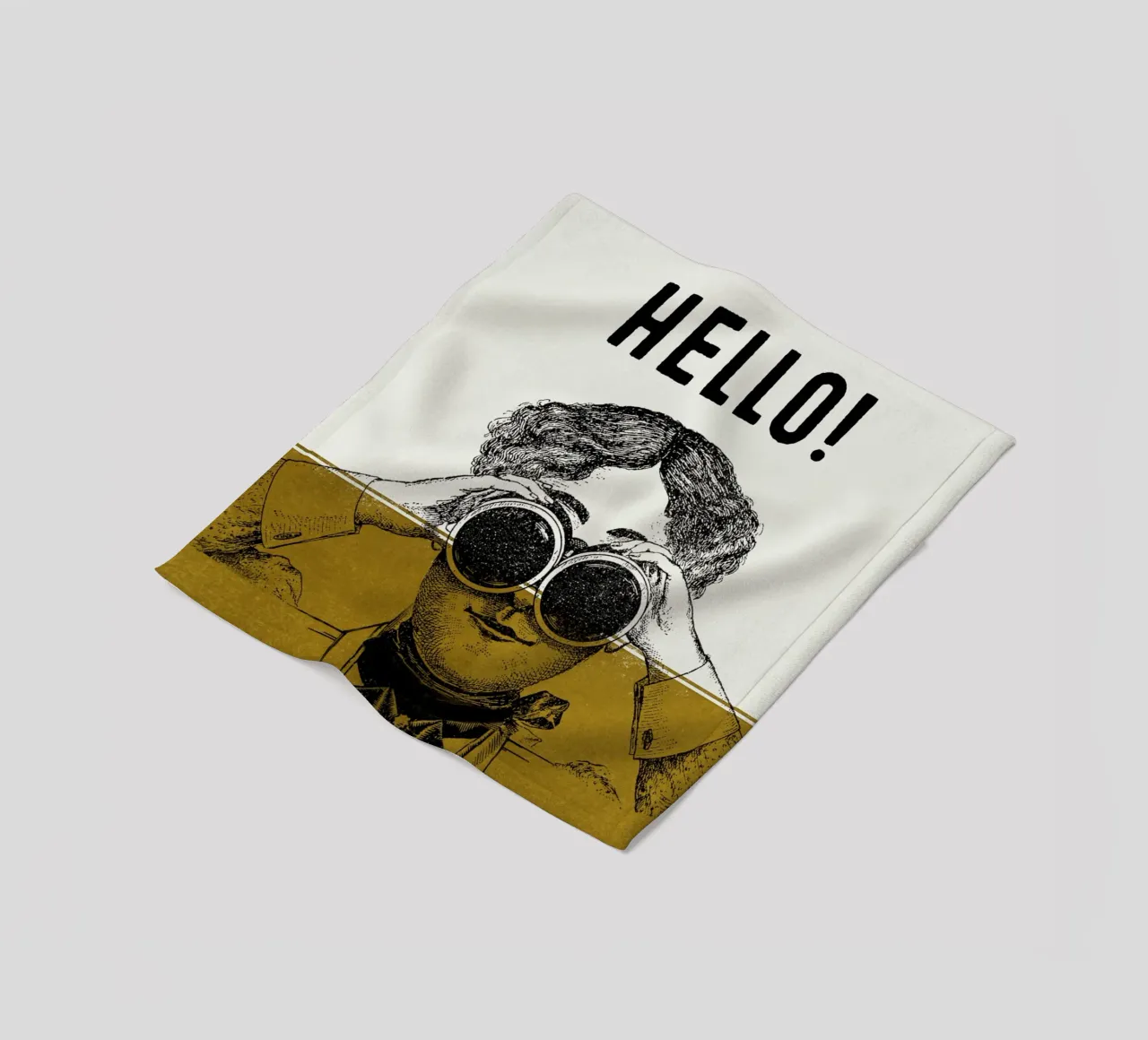 Hello Fleecedecke von lazydaypaper
