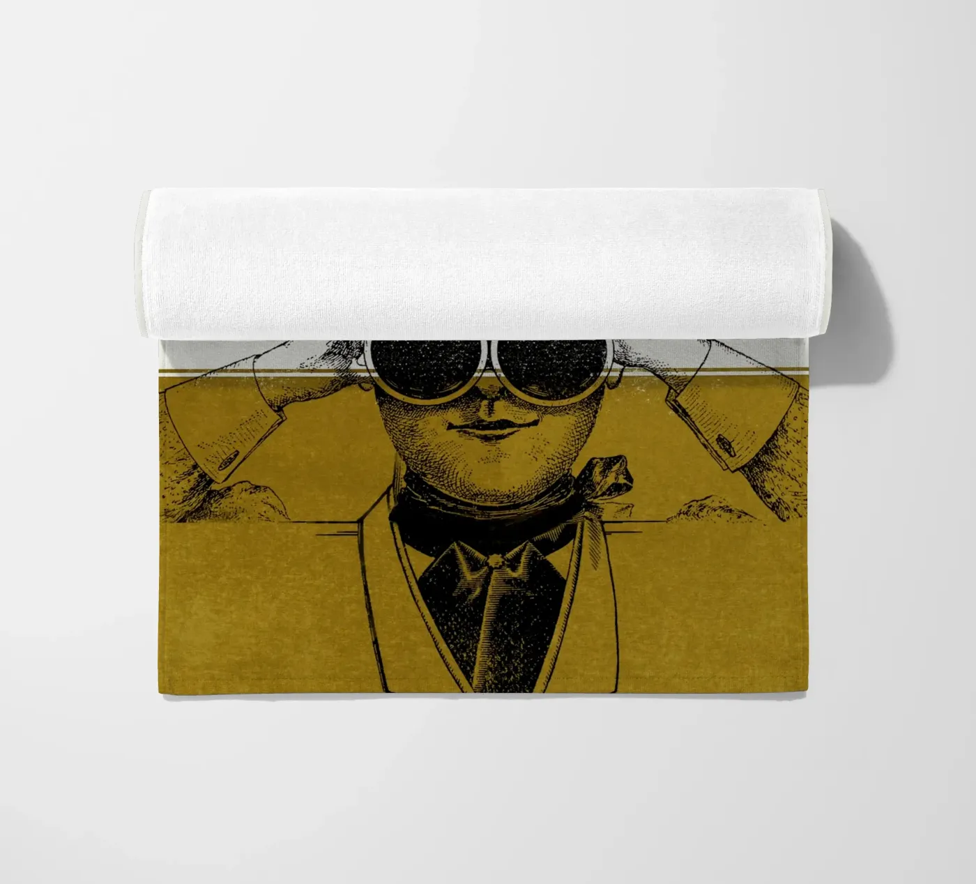 Hello beach towel by lazydaypaper