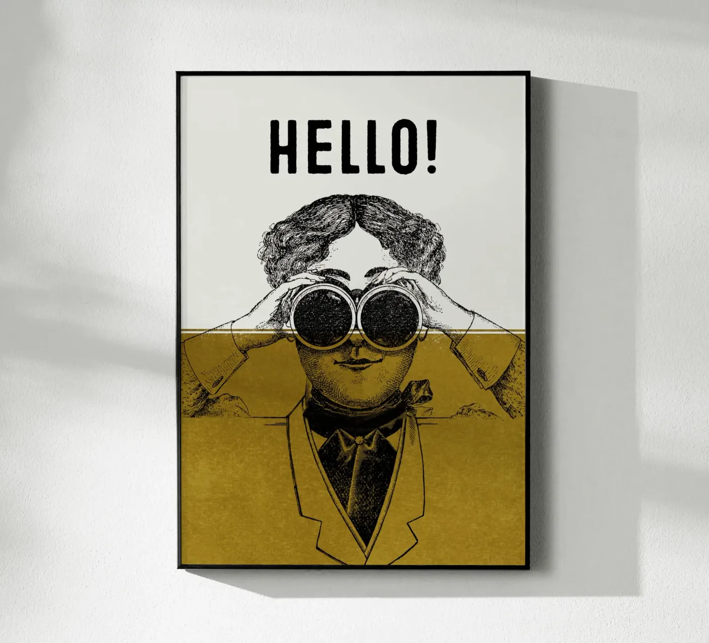 Hello acrylic glass by lazydaypaper