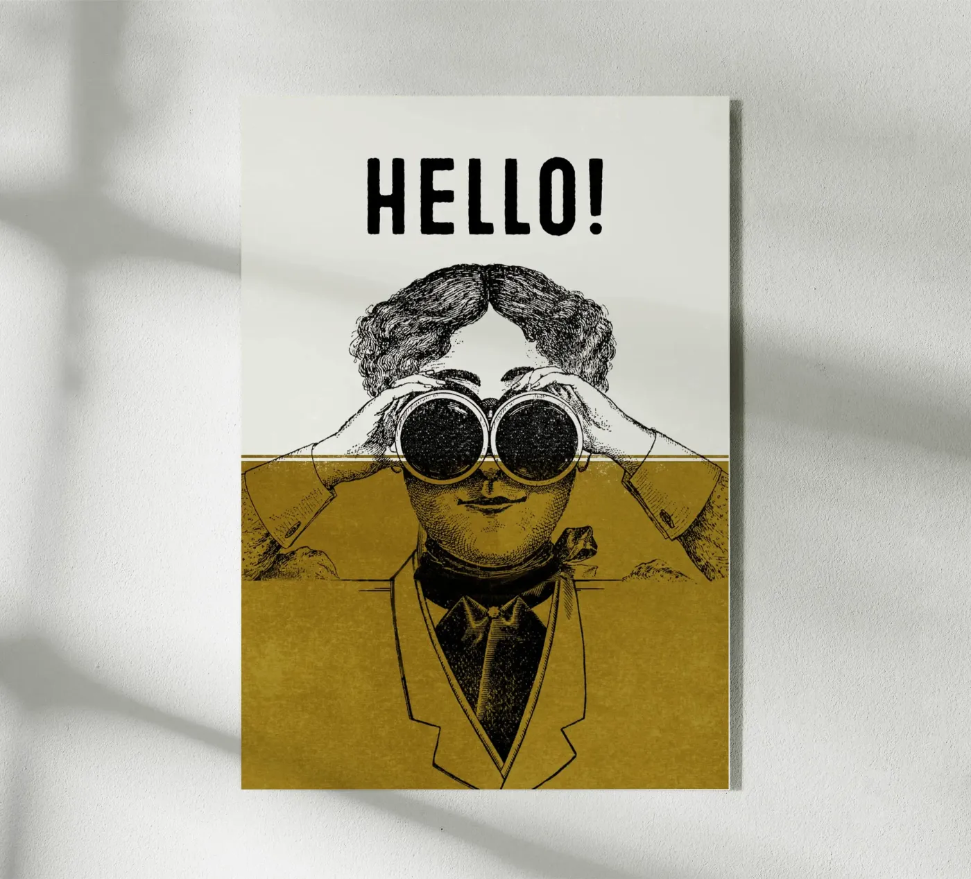 Hello acrylic glass by lazydaypaper