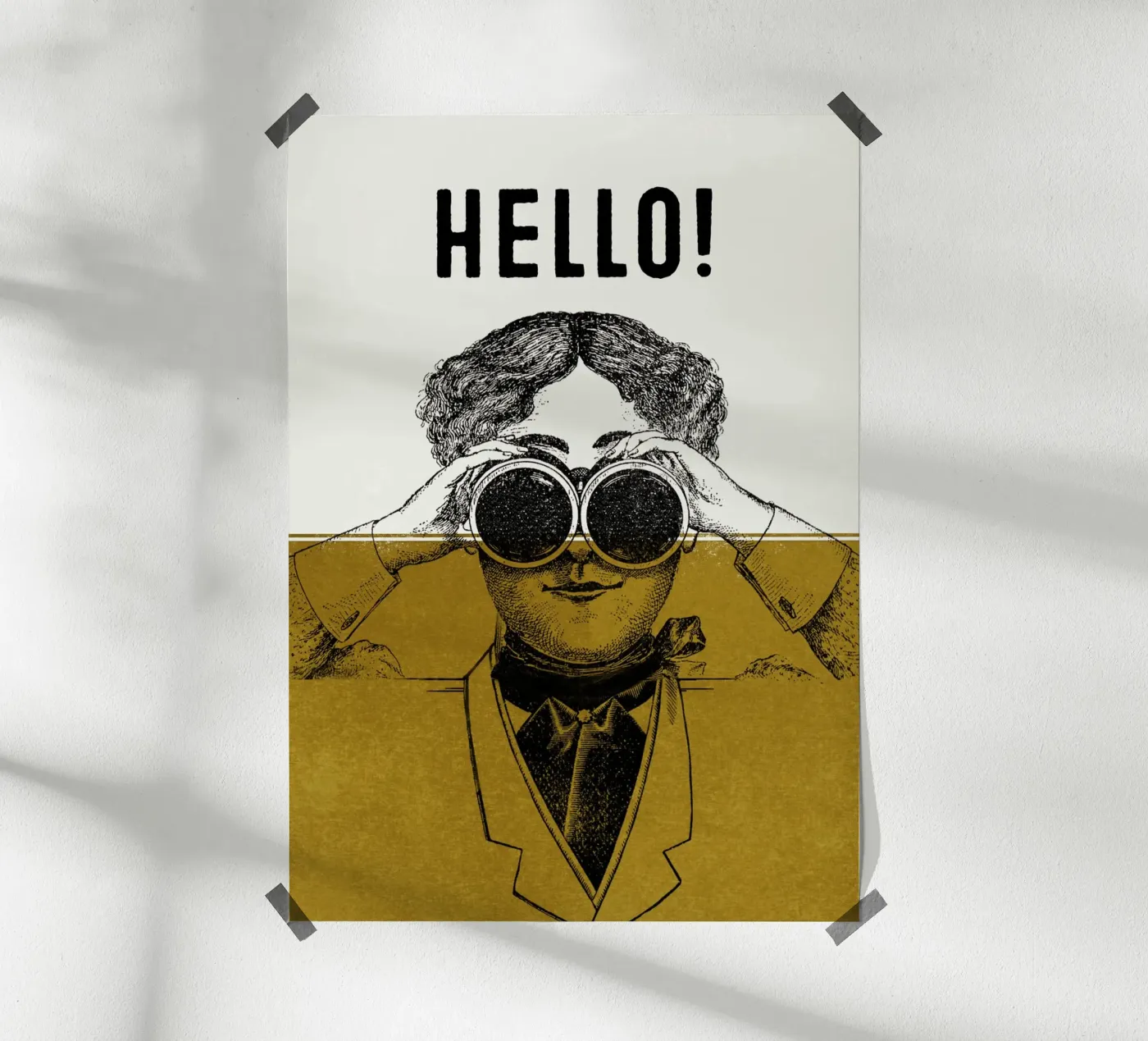 Hello poster by lazydaypaper