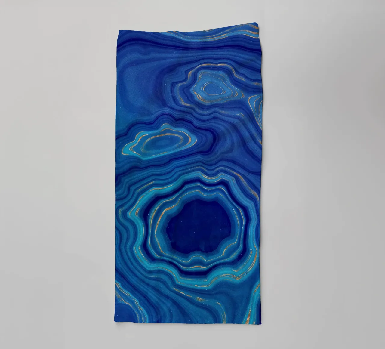 Texture d'agate bleue 04 serviette de bain de Gemstone Textures