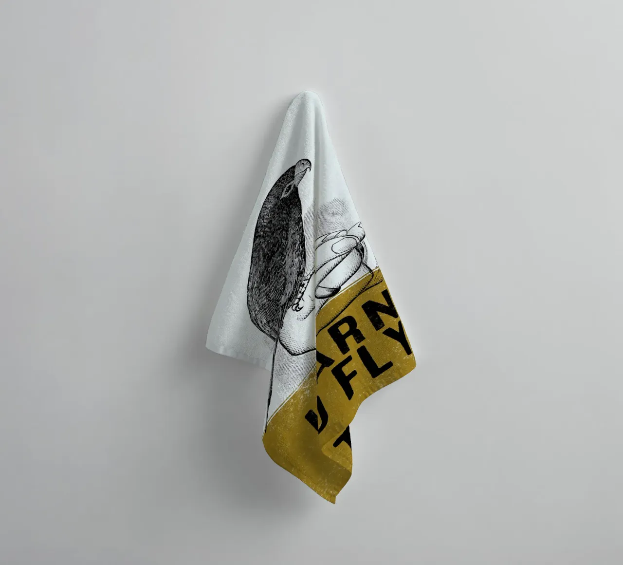 Learn To Fly asciugamano da bagno da lazydaypaper