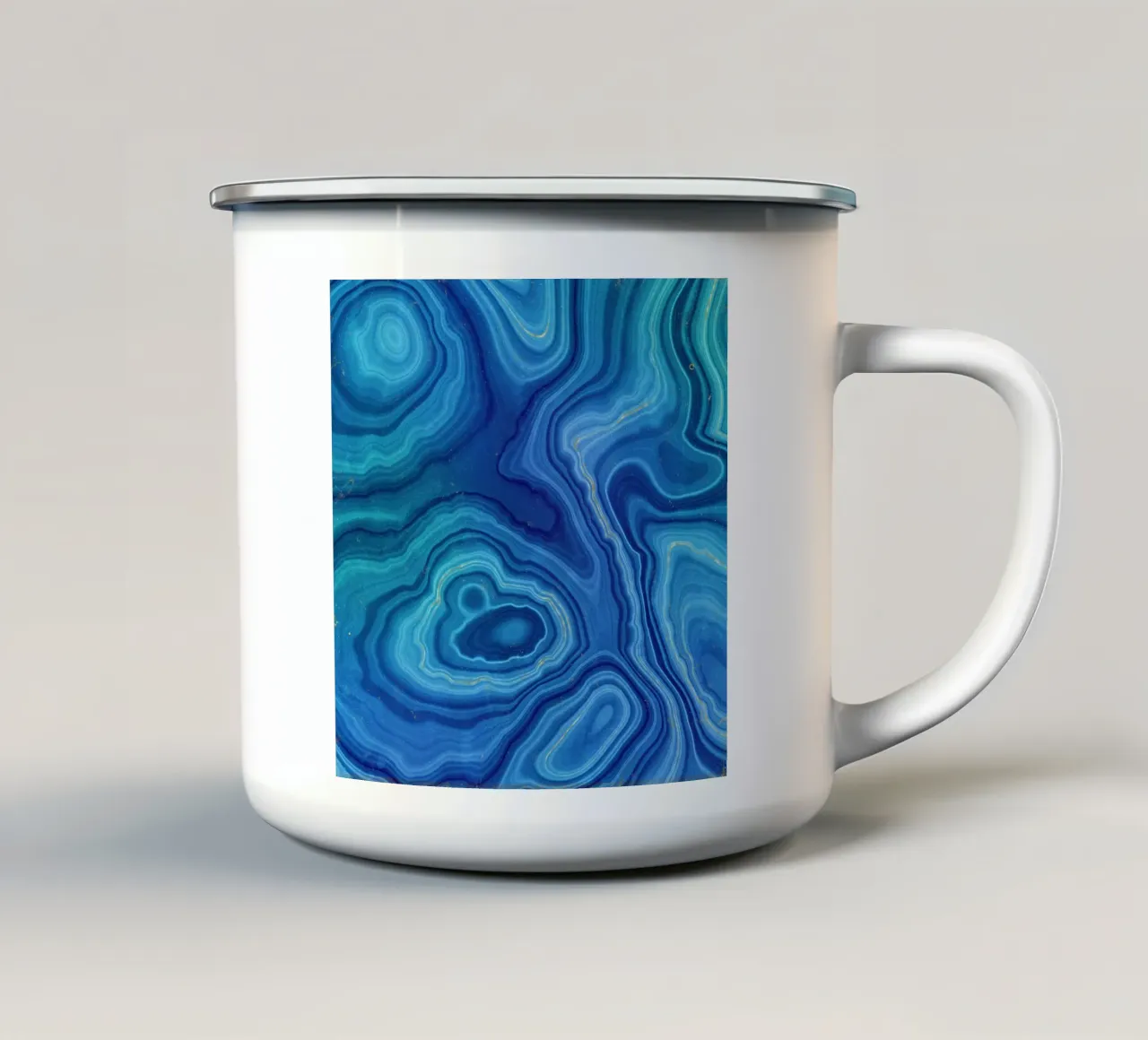 Texture agata blu 08 tazza in smalto da Gemstone Textures
