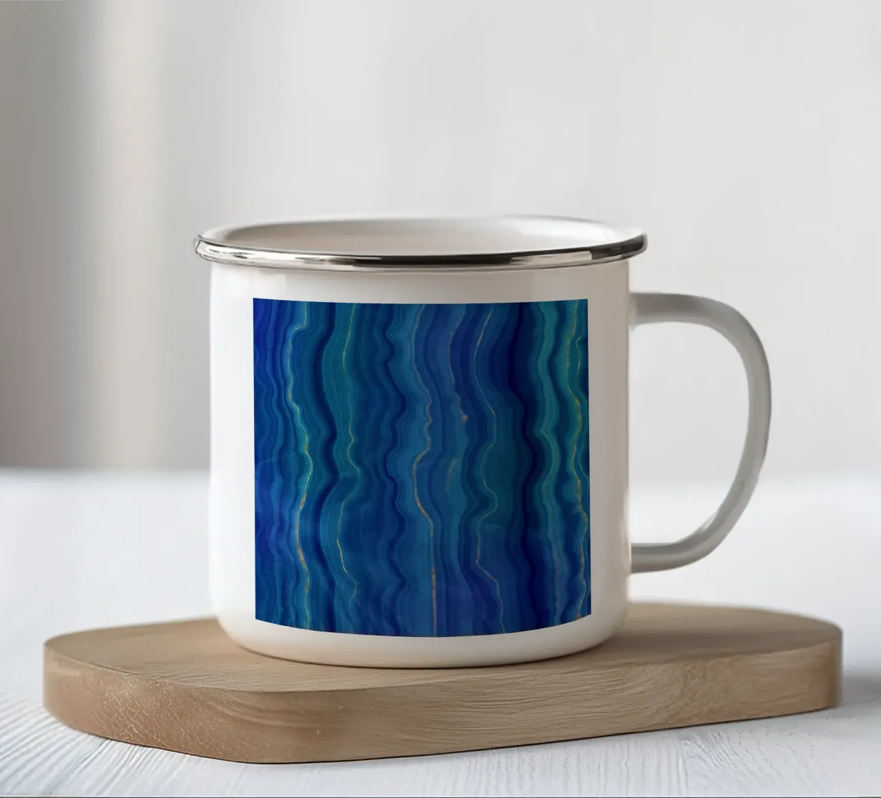 Texture agata blu 09 tazza in smalto da Gemstone Textures