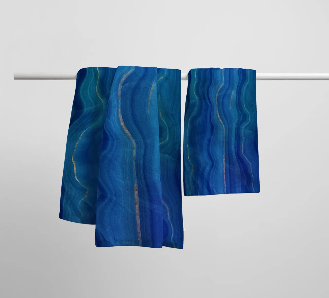 Texture agata blu 09 asciugamano da bagno da Gemstone Textures