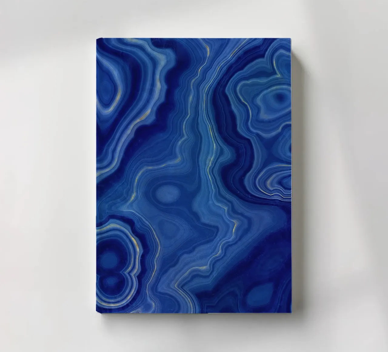 Blue Agate Texture 10 notebook by Gemstone Textures
