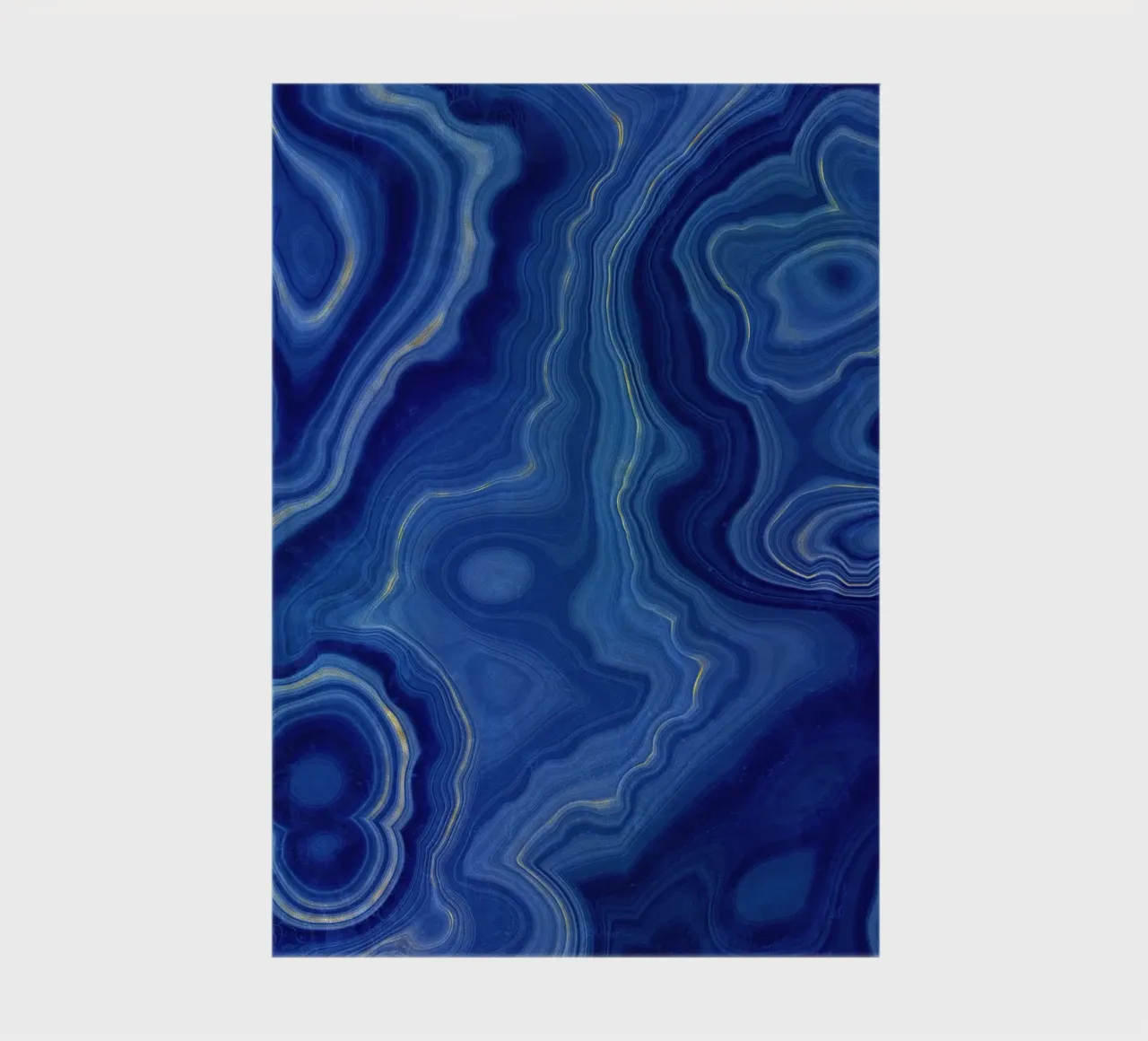 Blue Agate Texture 10 notebook by Gemstone Textures