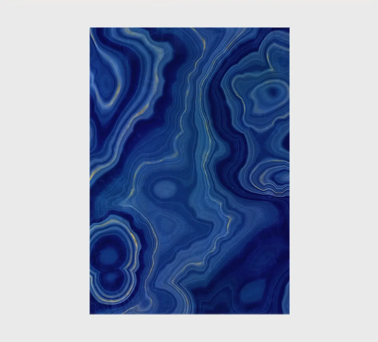 Blue Agate Texture 10 notebook by Gemstone Textures