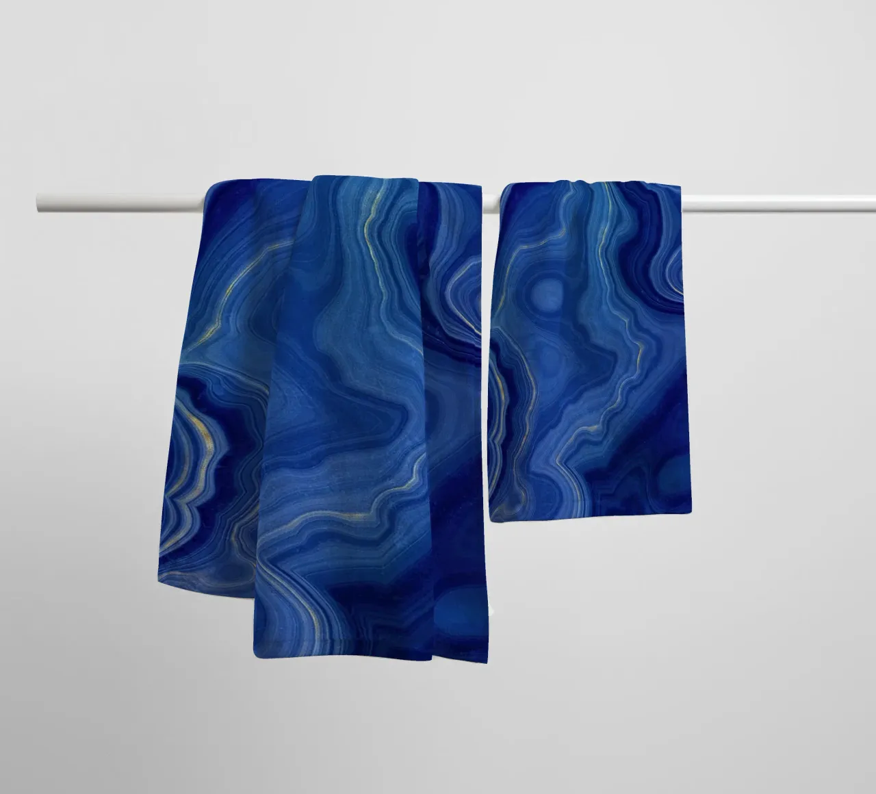 Blue Agate Texture 10 towel by Gemstone Textures