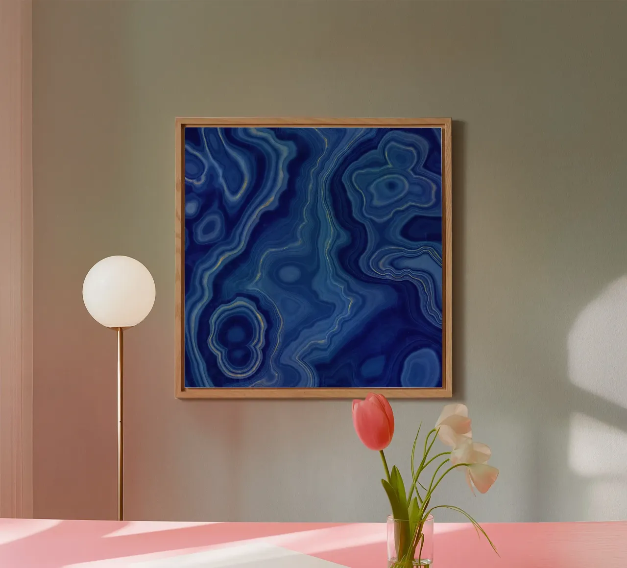 Agata blu Texture 10 alluminio dibond da Gemstone Textures