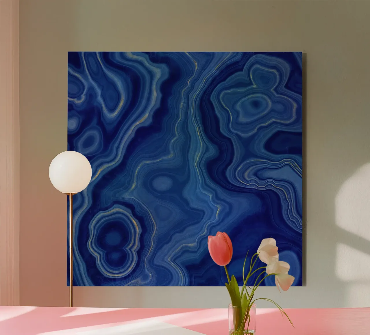 Agata blu Texture 10 alluminio dibond da Gemstone Textures