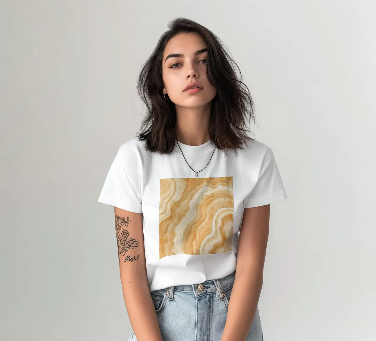 Texture Agata d'oro 01 t-shirt da Gemstone Textures