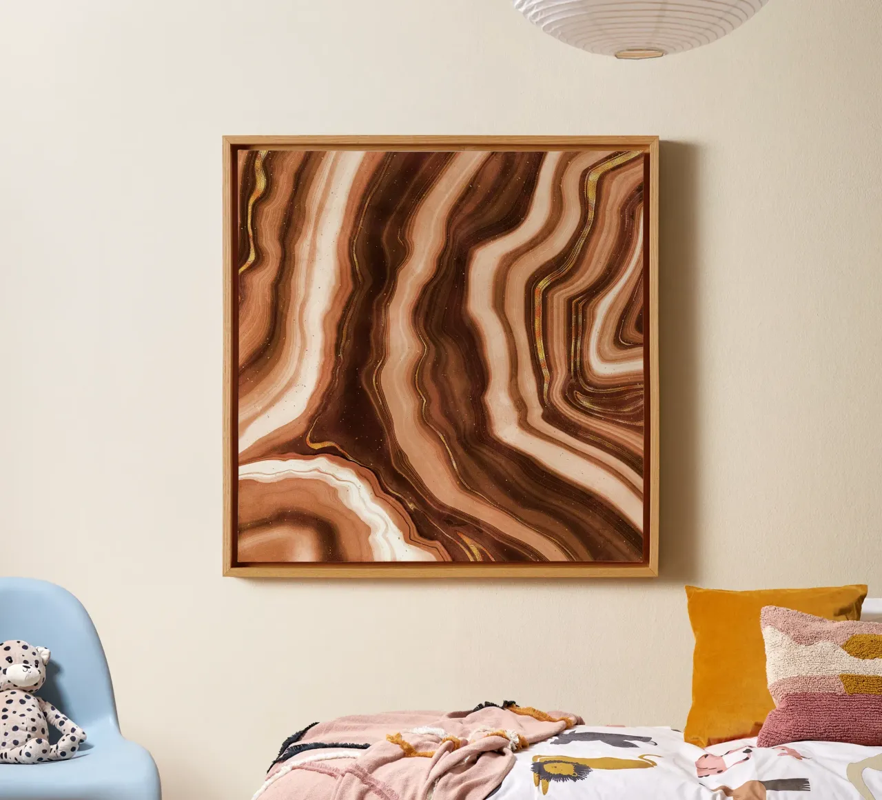 Texture Agata d'oro 02 tela con Cornice a cassetta da Gemstone Textures