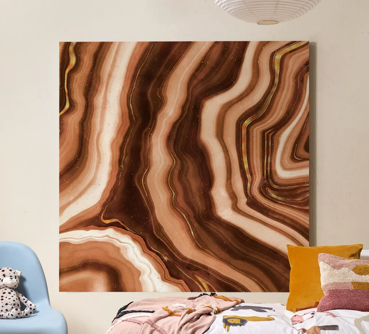 Texture Agata d'oro 02 tela con Cornice a cassetta da Gemstone Textures