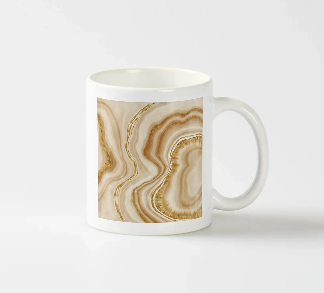 Texture agata d'oro 03 tazza in ceramica da Gemstone Textures