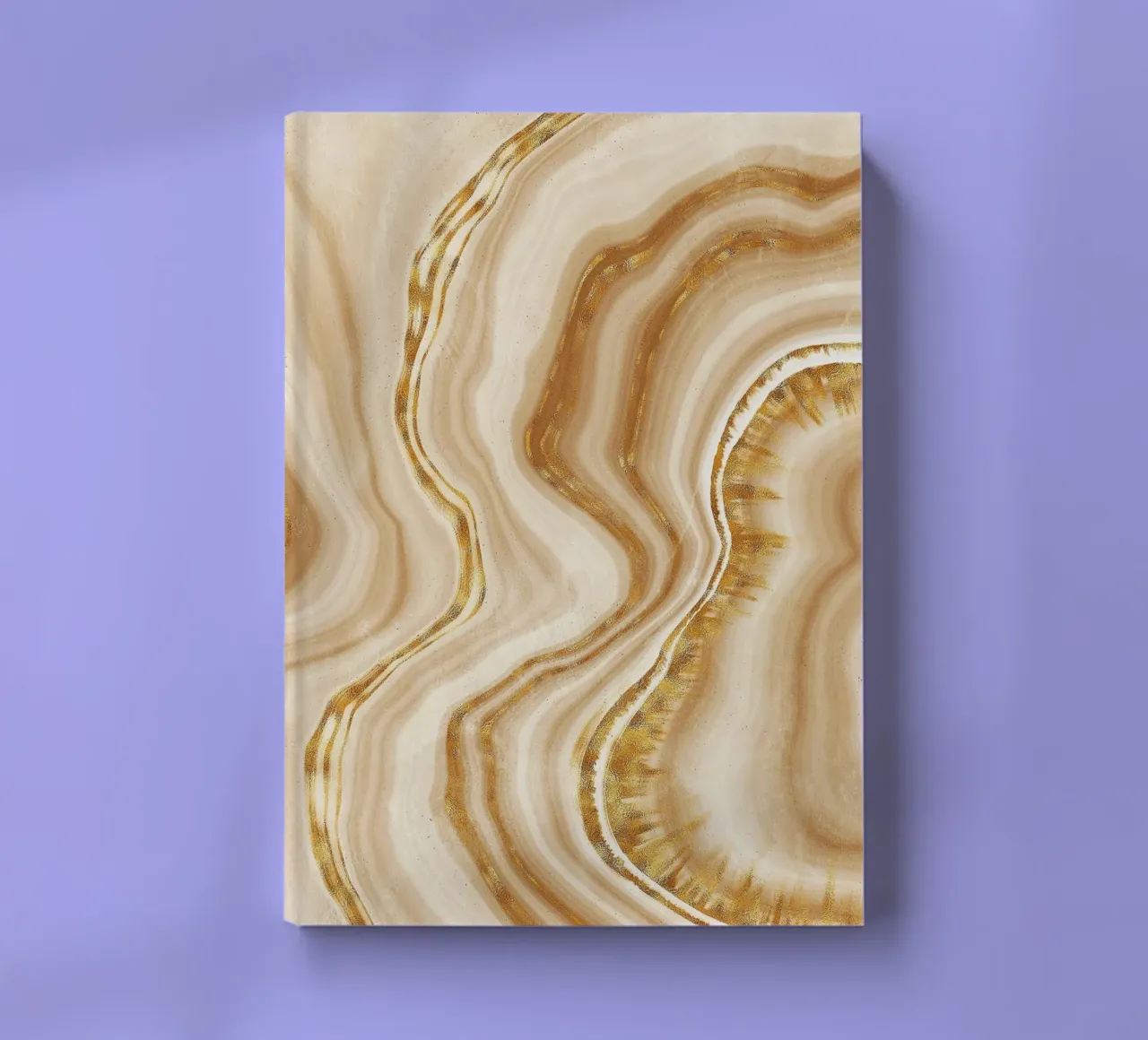 Golden Agate Texture 03 notebook by Gemstone Textures