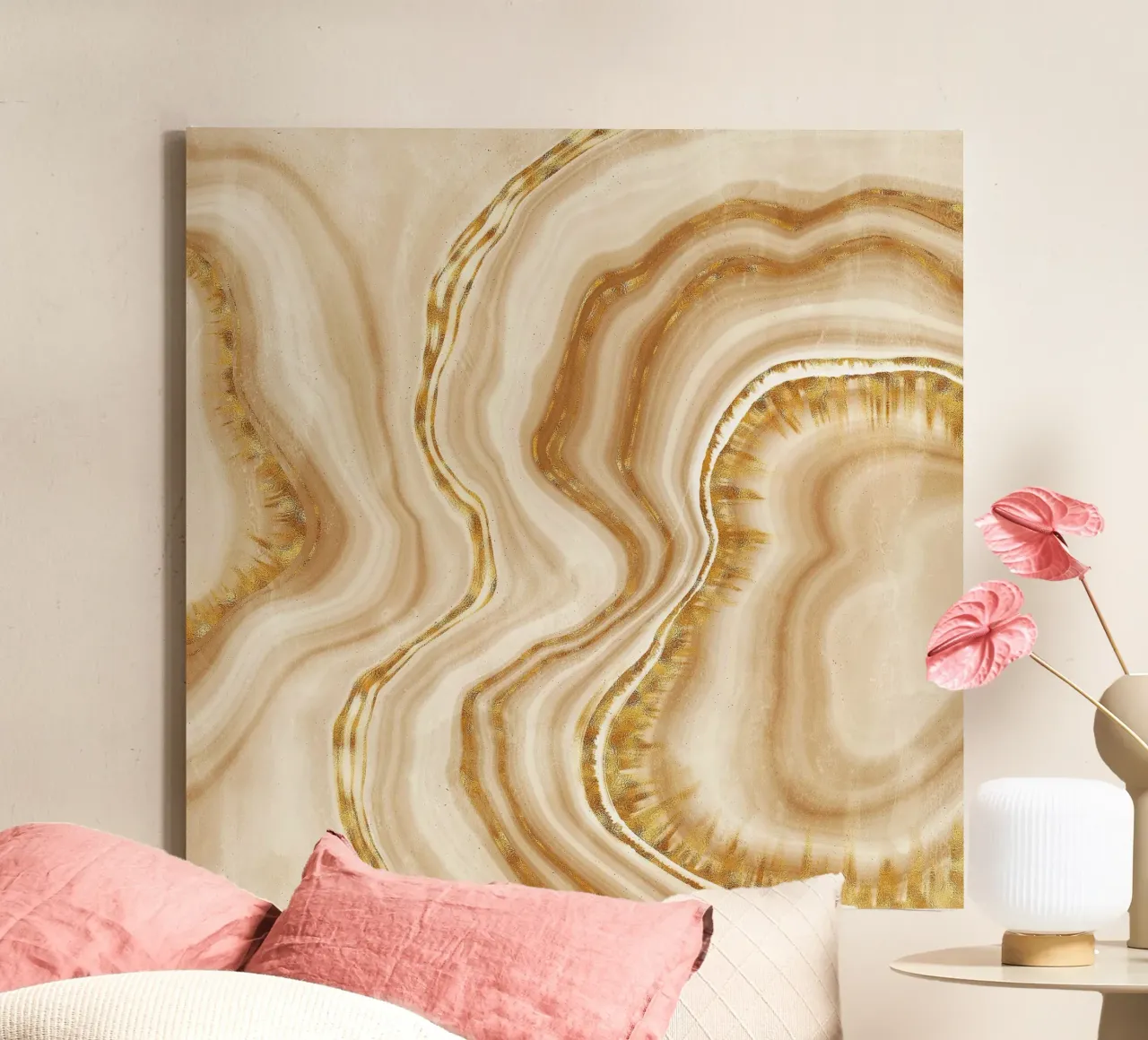 Texture agata d'oro 03 tela con Cornice a cassetta da Gemstone Textures