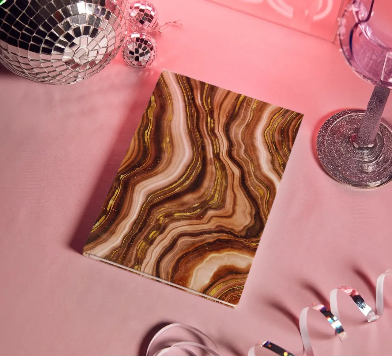 Golden Agate Texture 04 notebook by Gemstone Textures