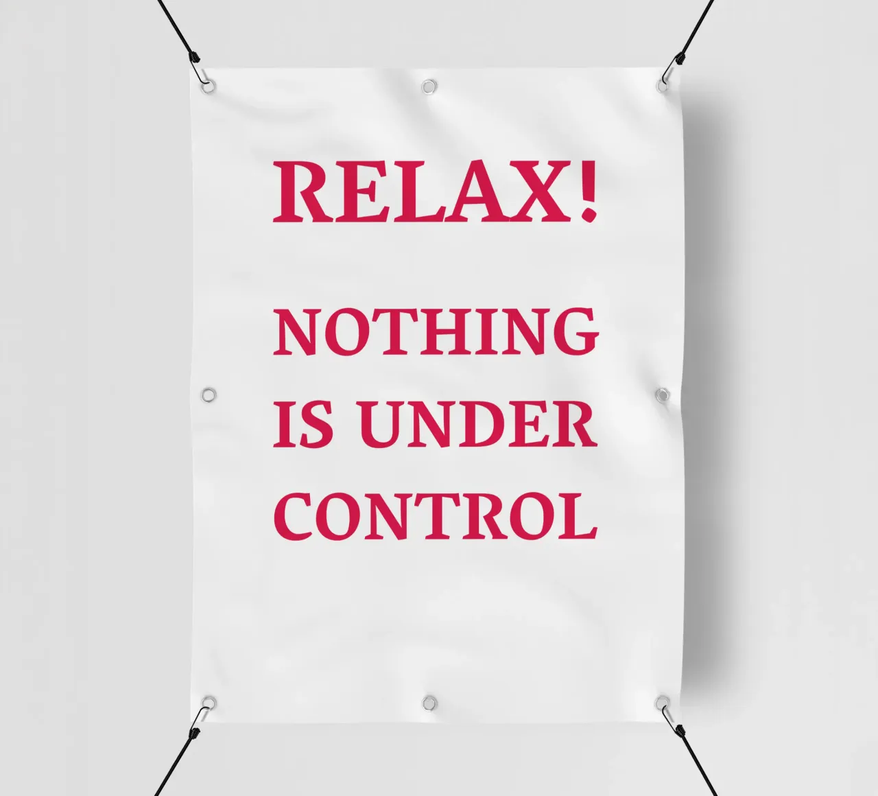 Relax! Nothing is under control telo in pvc da Illustration Raissa Oltmanns