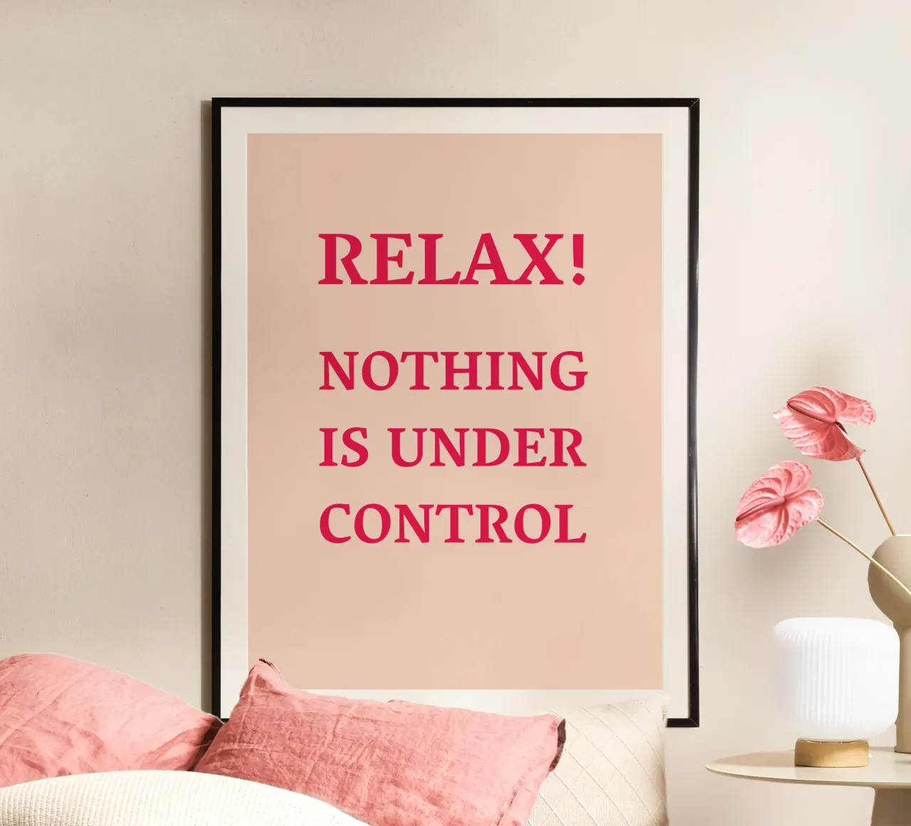 Relax! Nothing is under control carta hahnemühle da Illustration Raissa Oltmanns