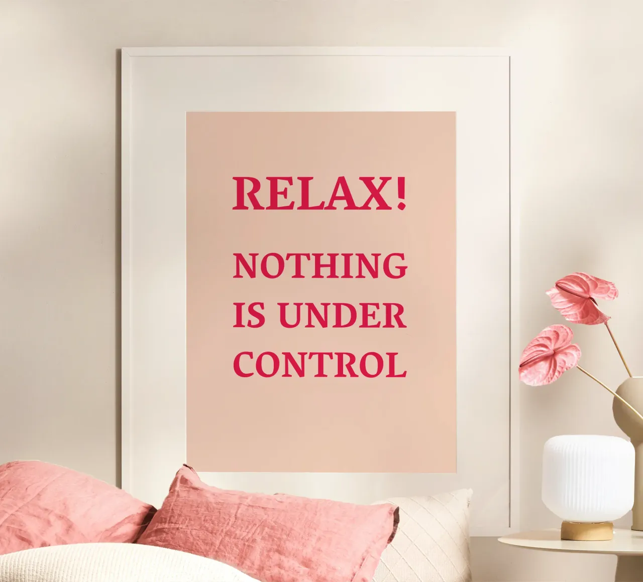 Relax! Nothing is under control carta hahnemühle da Illustration Raissa Oltmanns