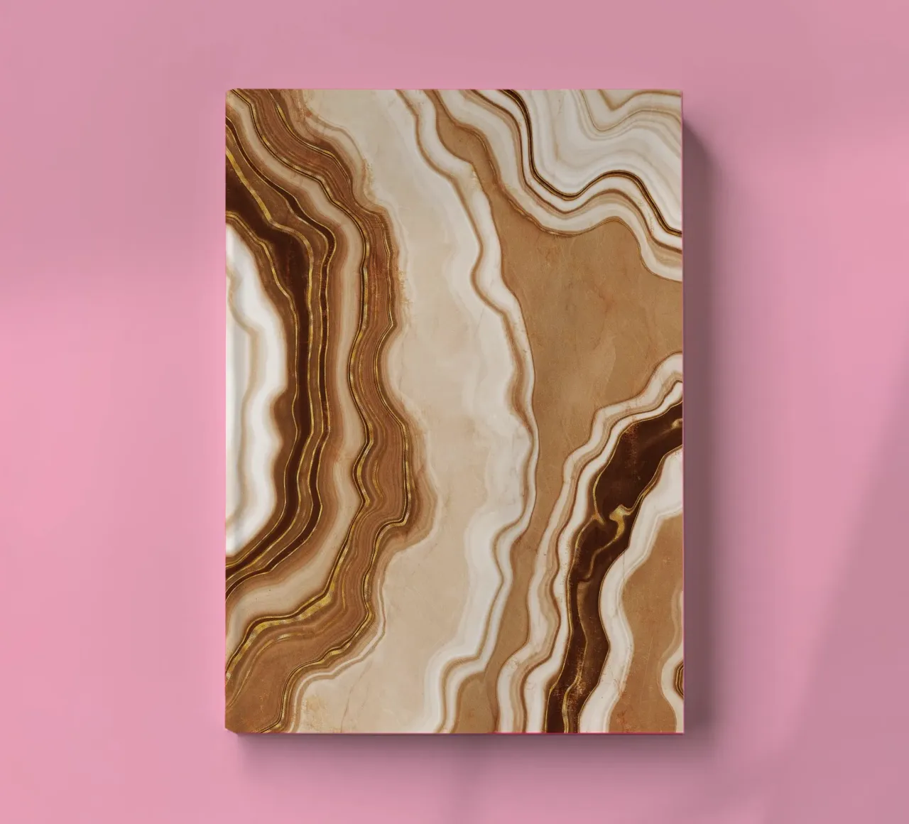 Texture d'agate dorée 06 carnet de notes de Gemstone Textures