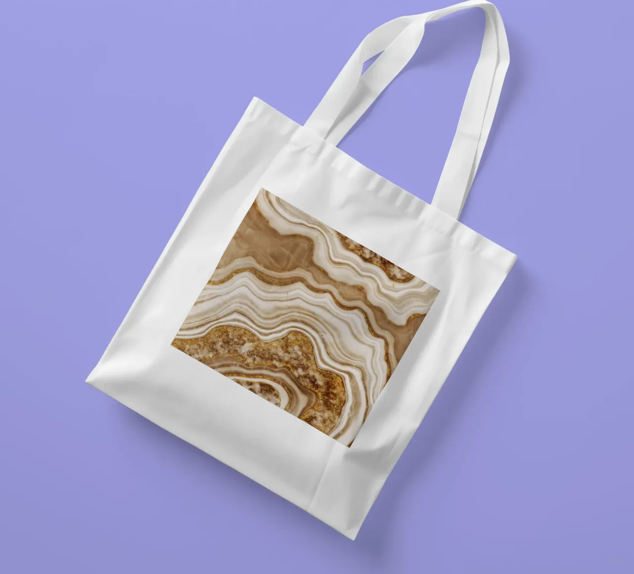 Agata d'oro Texture 08 borsa in juta da Gemstone Textures