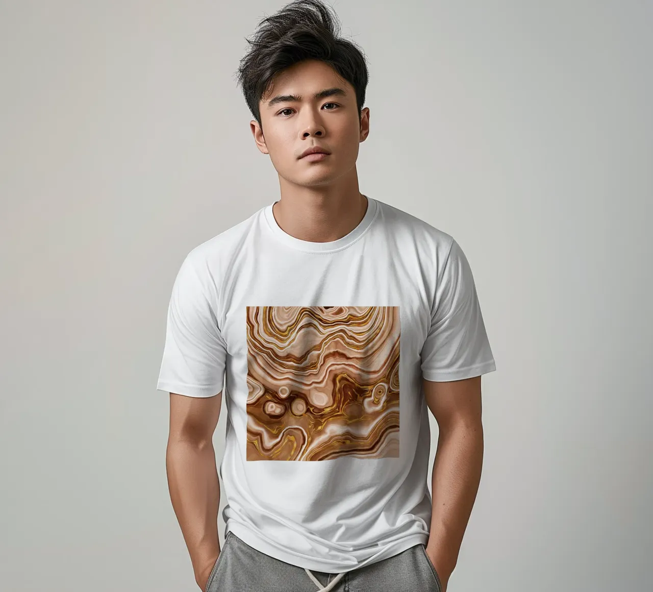 Agata d'oro Texture 09 t-shirt da Gemstone Textures