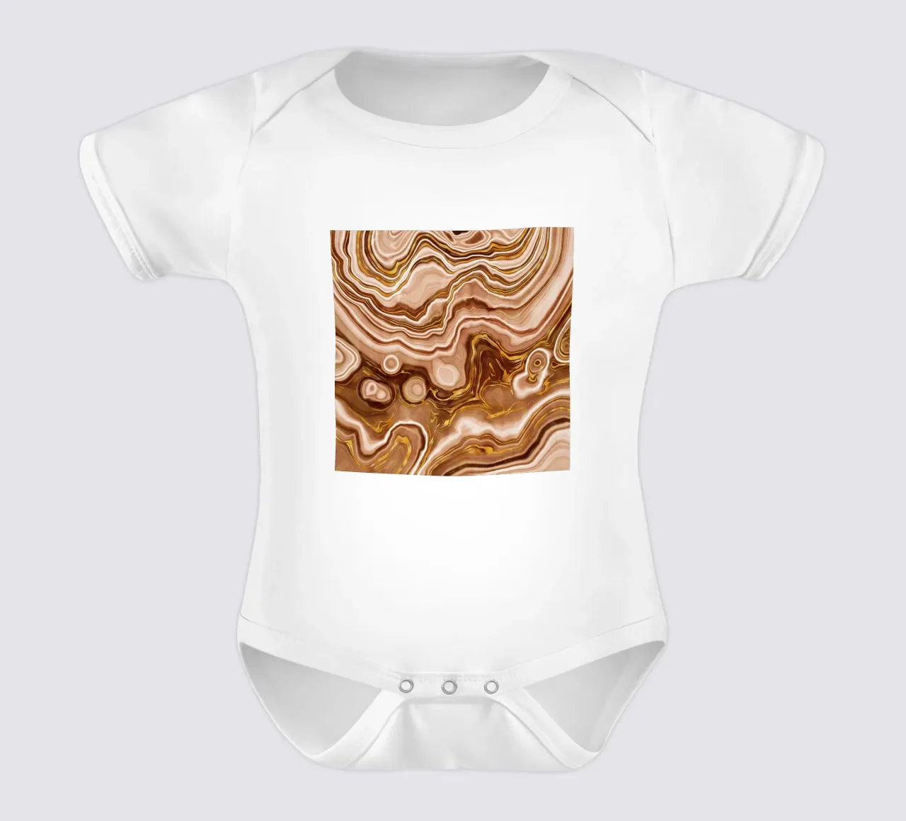 Agata d'oro Texture 09 body neonato maniche corte da Gemstone Textures