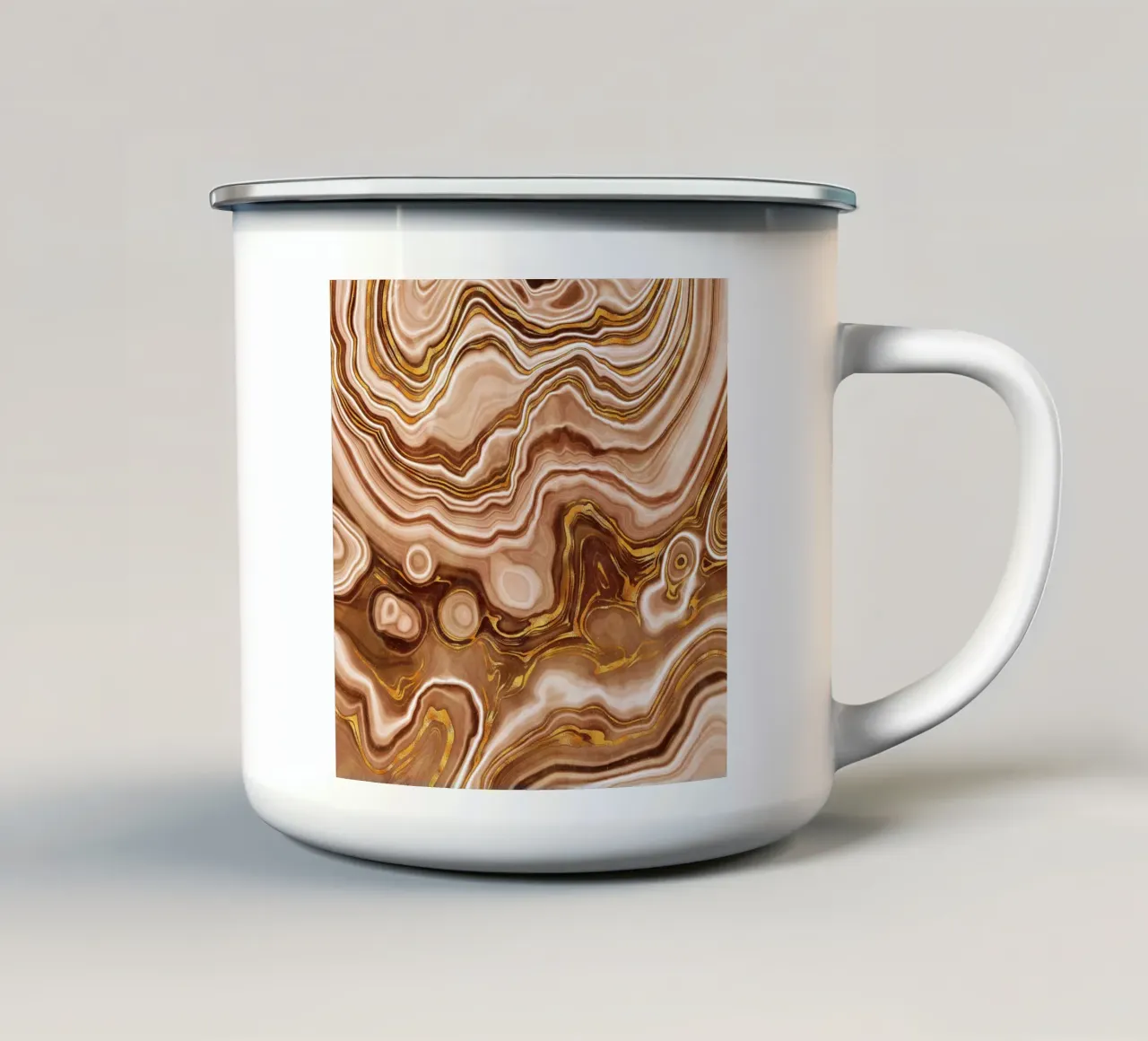 Ágata dorada Textura 09 taza de esmalte de Gemstone Textures