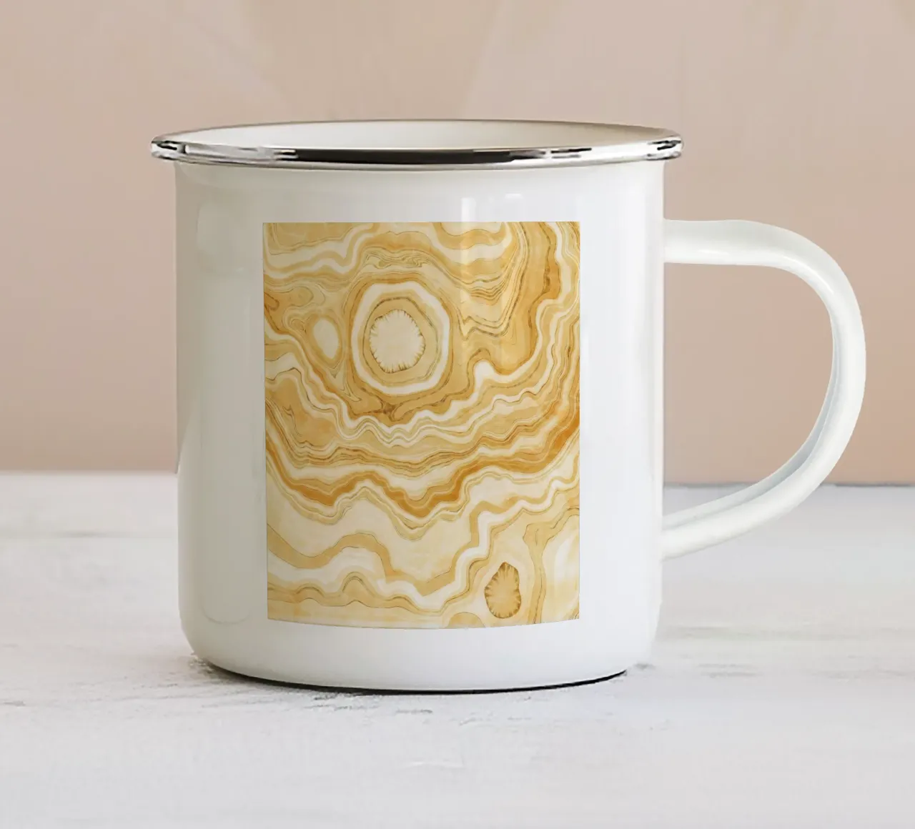 Agata d'oro Texture 10 tazza in smalto da Gemstone Textures