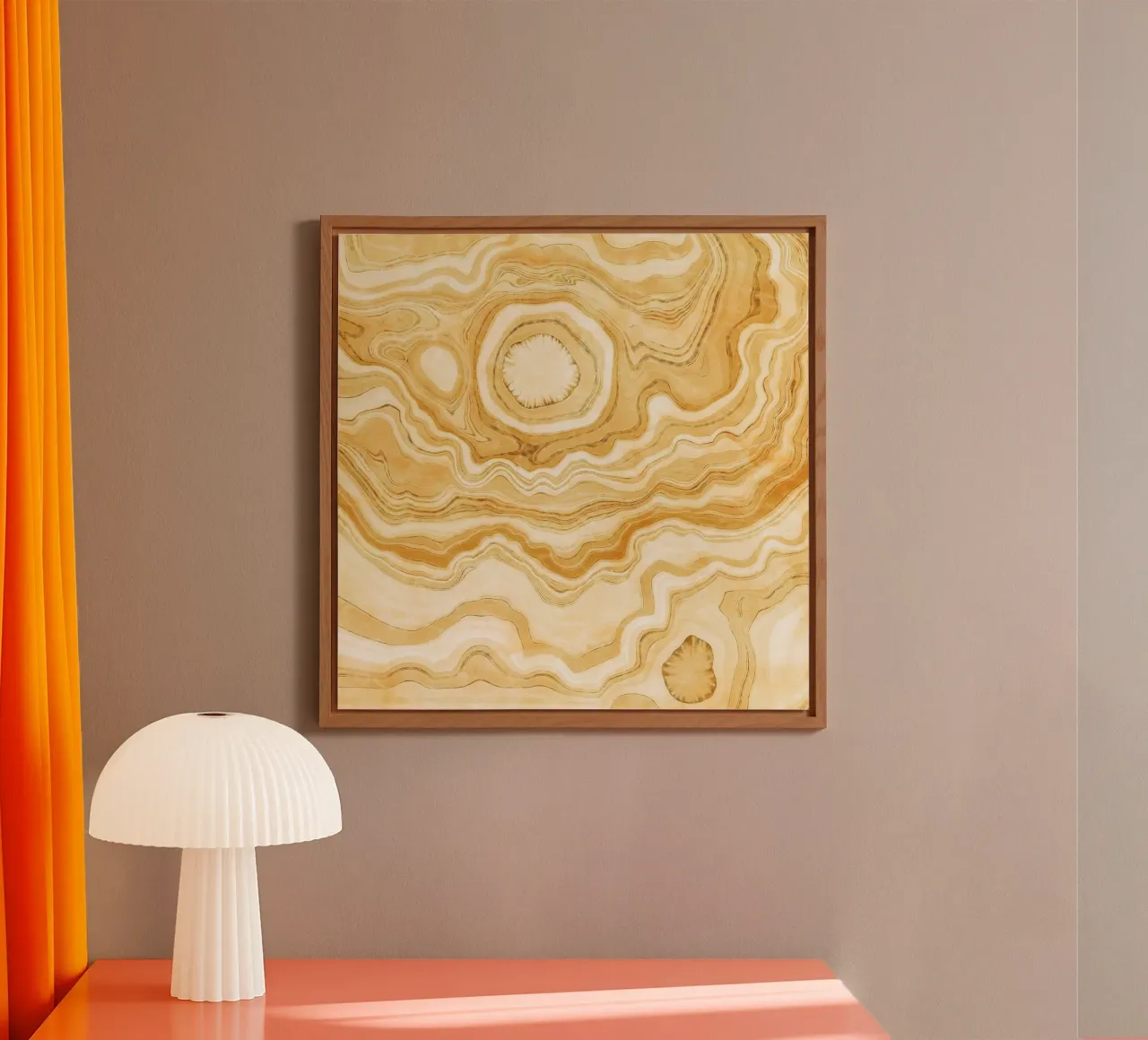 Agata d'oro Texture 10 alluminio dibond da Gemstone Textures