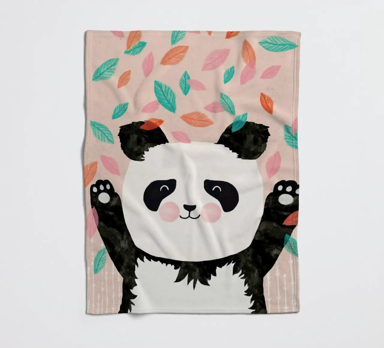 Panda Fleecedecke von treechild