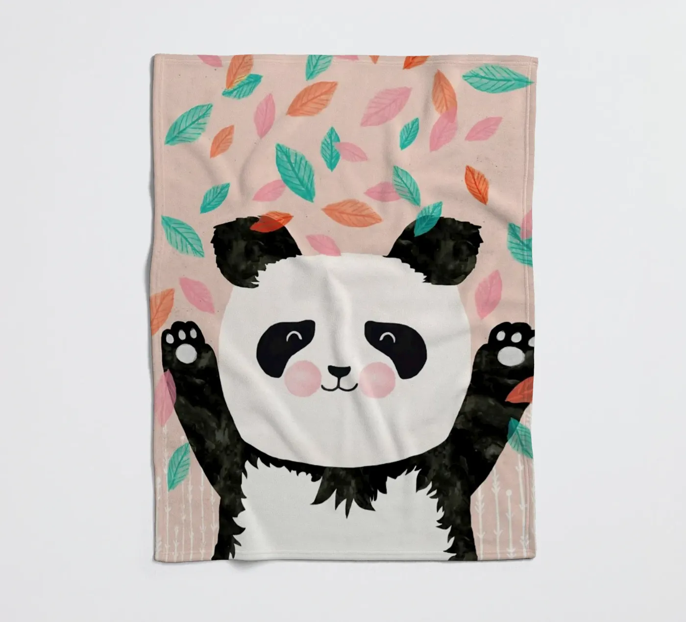 Panda Fleecedecke von treechild