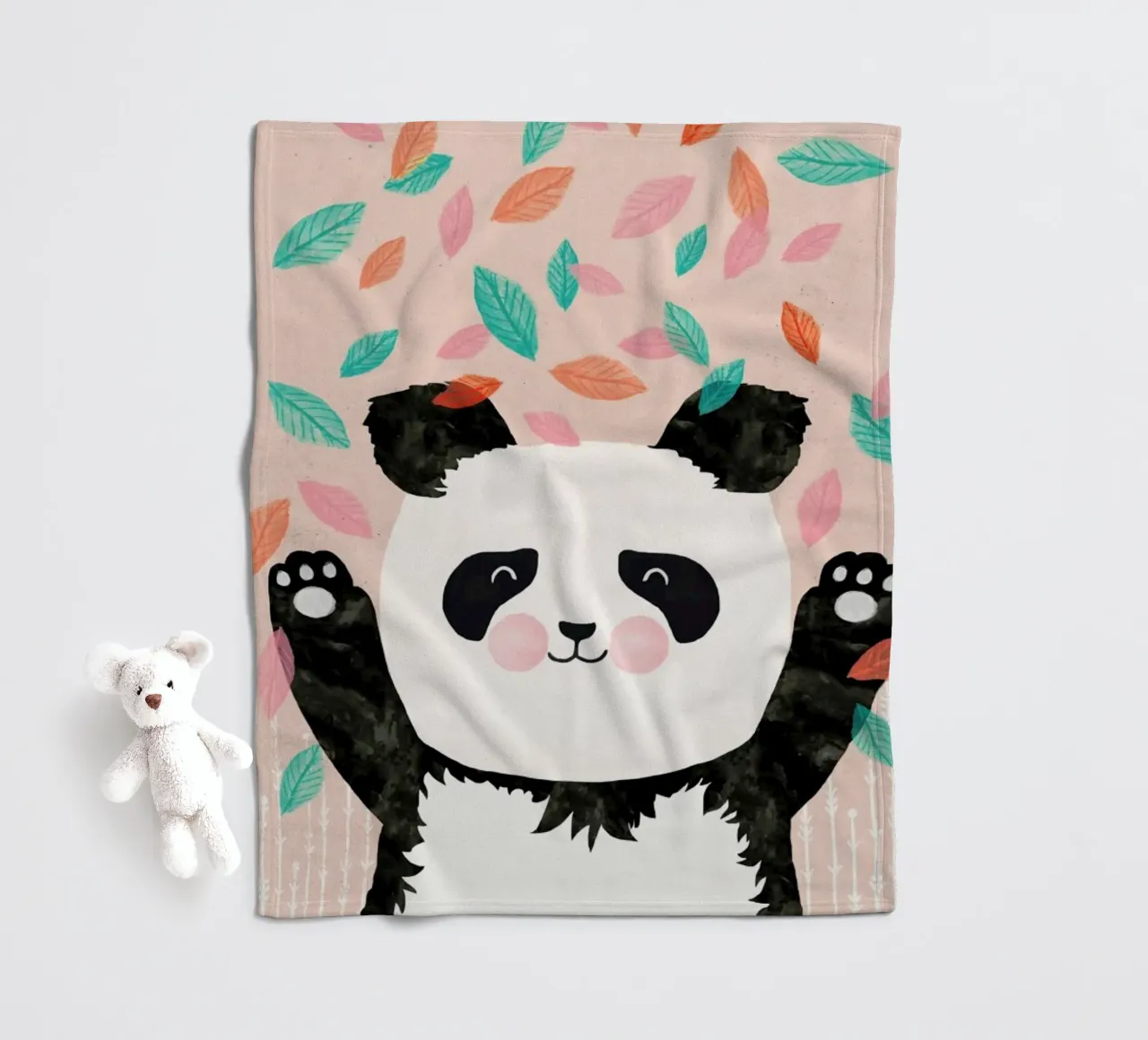 Panda Fleecedecke von treechild