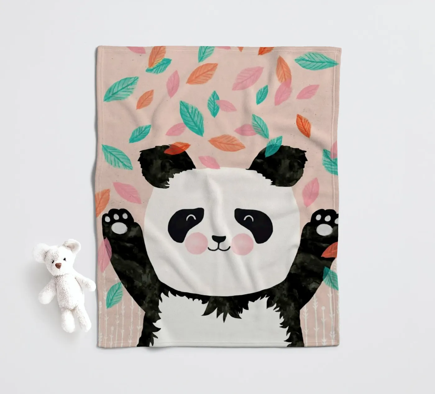 Panda Fleecedecke von treechild