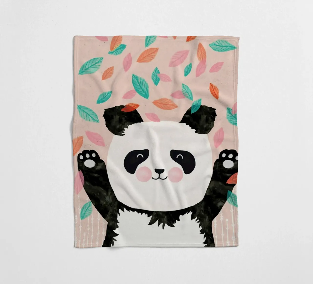 Panda Fleecedecke von treechild